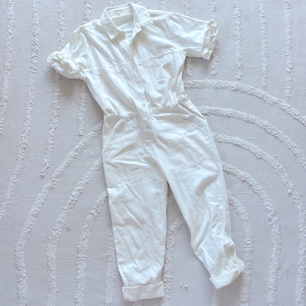 Roolee Off White Coveralls, Size M, Worn Once